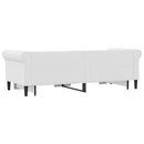daybed med udtræk 90x200 cm kunstlæder hvid