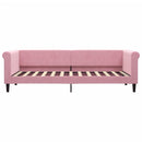 daybed med madras 80x200 cm velour pink