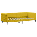 daybed med madras 80x200 cm velour gul