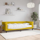 daybed med madras 80x200 cm velour gul