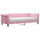 daybed med madras 90x200 cm velour pink