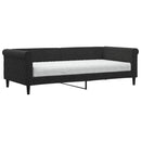 daybed med madras 90x200 cm velour sort