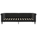 daybed med madras 90x200 cm velour sort