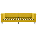 daybed med madras 90x200 cm velour gul