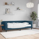 daybed med madras 100x200 cm velour blå
