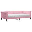 daybed med madras 100x200 cm velour pink