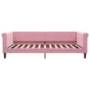 daybed med madras 100x200 cm velour pink