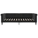 daybed med madras 100x200 cm velour sort