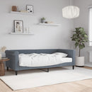 daybed med madras 90x190 cm velour mørkegrå