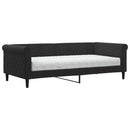 daybed med madras 90x190 cm velour sort