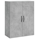 højskab 69,5x34x180 cm konstrueret træ betongrå