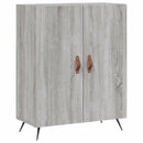 højskab 69,5x34x180 cm konstrueret træ grå sonoma-eg