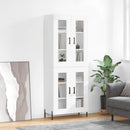 højskab 69,5x34x180 cm konstrueret træ hvid