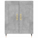 højskab 69,5x34x180 cm konstrueret træ betongrå