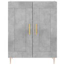 højskab 69,5x34x180 cm konstrueret træ betongrå