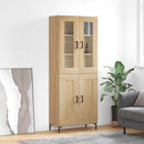 højskab 69,5x34x180 cm konstrueret træ sonoma-eg