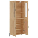 højskab 69,5x34x180 cm konstrueret træ sonoma-eg
