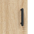 højskab 69,5x34x180 cm konstrueret træ sonoma-eg