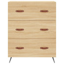 højskab 69,5x34x180 cm konstrueret træ sonoma-eg