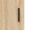 højskab 69,5x34x180 cm konstrueret træ sonoma-eg