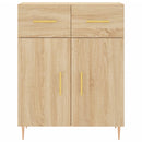 højskab 69,5x34x180 cm konstrueret træ sonoma-eg
