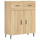 højskab 69,5x34x180 cm konstrueret træ sonoma-eg