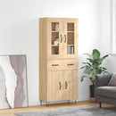 højskab 69,5x34x180 cm konstrueret træ sonoma-eg