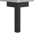 højskab 69,5x34x180 cm konstrueret træ betongrå