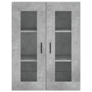 højskab 69,5x34x180 cm konstrueret træ betongrå