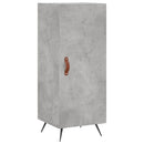 skab 34,5x34x180 cm konstrueret træ betongrå