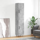skab 34,5x34x180 cm konstrueret træ betongrå