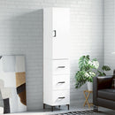 skab 34,5x34x180 cm konstrueret træ hvid