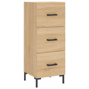 skab 34,5x34x180 cm konstrueret træ sonoma-eg