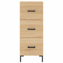 skab 34,5x34x180 cm konstrueret træ sonoma-eg