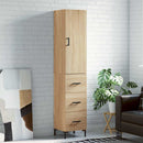 skab 34,5x34x180 cm konstrueret træ sonoma-eg