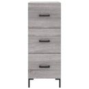 højskab 34,5x34x180 cm konstrueret træ grå sonoma-eg
