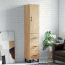 skab 34,5x34x180 cm konstrueret træ sonoma-eg