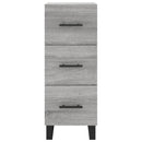 højskab 34,5x34x180 cm konstrueret træ grå sonoma-eg