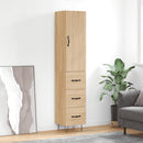 skab 34,5x34x180 cm konstrueret træ sonoma-eg