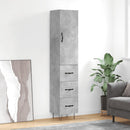 skab 34,5x34x180 cm konstrueret træ betongrå