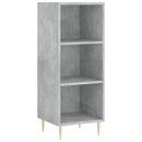 skab 34,5x34x180 cm konstrueret træ betongrå