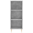 skab 34,5x34x180 cm konstrueret træ betongrå