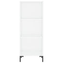 skab 34,5x34x180 cm konstrueret træ hvid