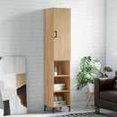 skab 34,5x34x180 cm konstrueret træ sonoma-eg