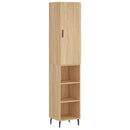 skab 34,5x34x180 cm konstrueret træ sonoma-eg