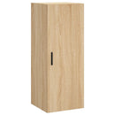 skab 34,5x34x180 cm konstrueret træ sonoma-eg