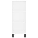 skab 34,5x34x180 cm konstrueret træ hvid