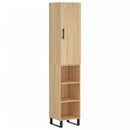 skab 34,5x34x180 cm konstrueret træ sonoma-eg