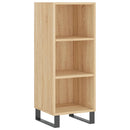 skab 34,5x34x180 cm konstrueret træ sonoma-eg