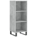 skab 34,5x34x180 cm konstrueret træ betongrå